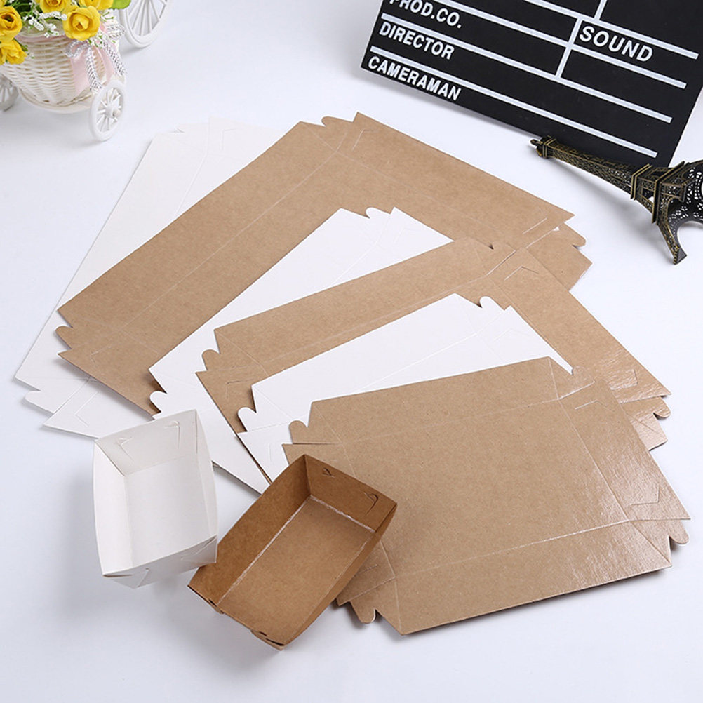 Food And Snacks For Picnic - 30Pcs Disposable Boat Shaped Packing Box