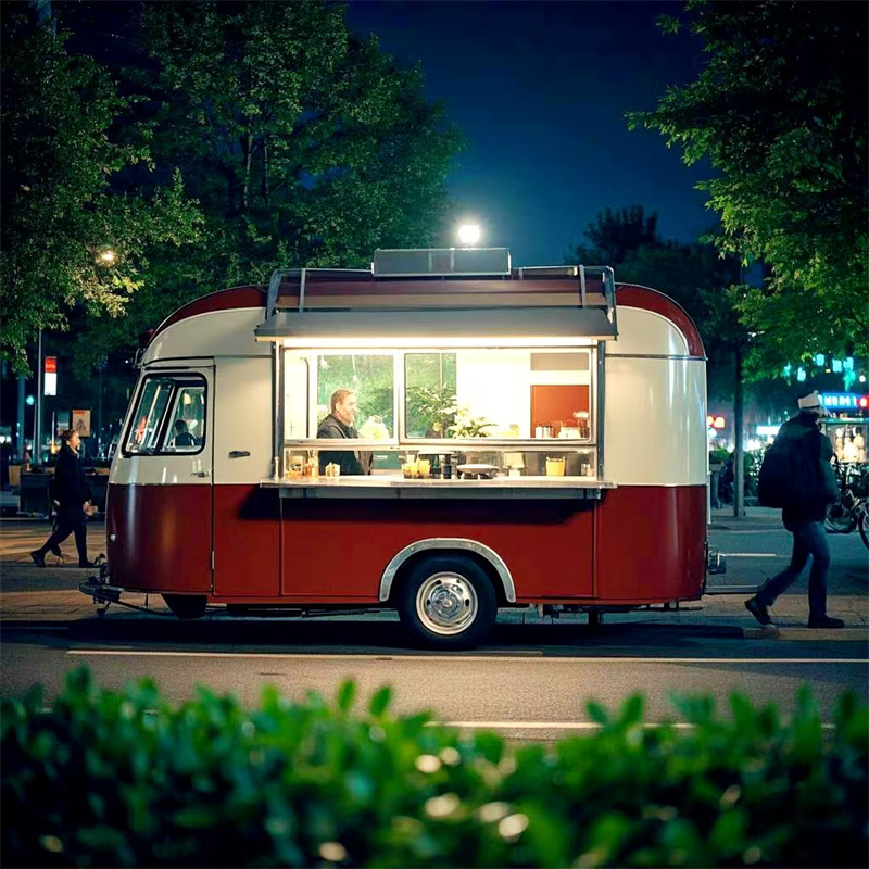 Food Snacks Catering - Portable Mobile Food Cart Trailer Commercial