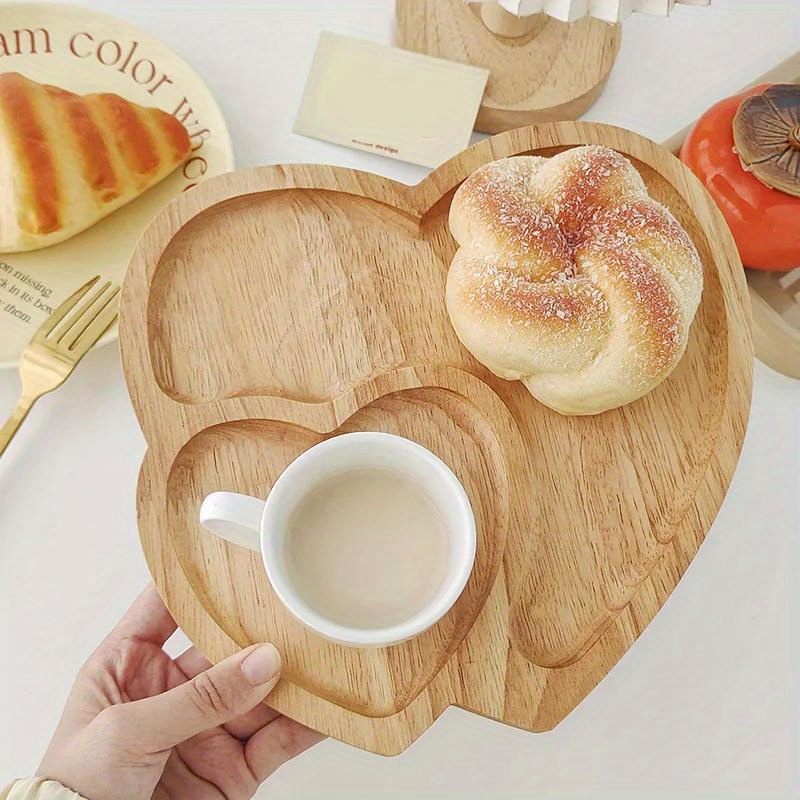 1PC Wood Double Heart Shape Sn - đánh giá và giá Dry Food Snacks