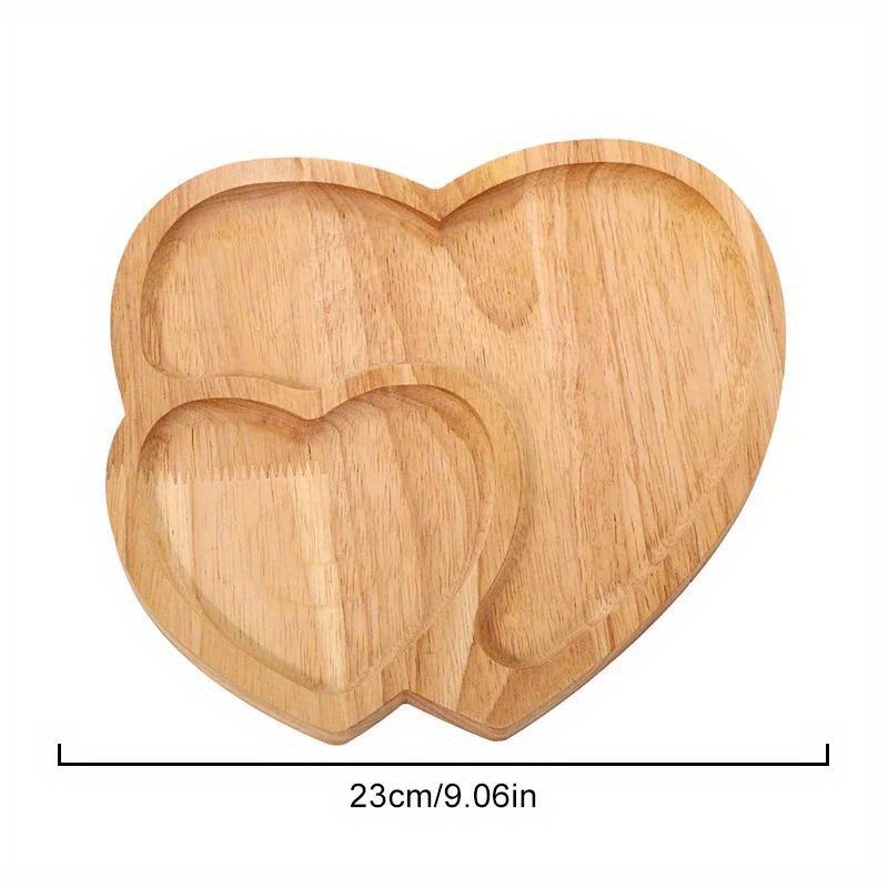 1PC Wood Double Heart Shape Sn - đánh giá và giá Dry Food Snacks