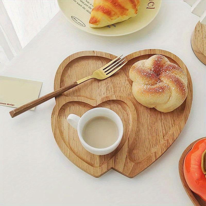 1PC Wood Double Heart Shape Sn - đánh giá và giá Dry Food Snacks