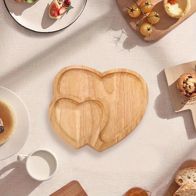 1PC Wood Double Heart Shape Sn - đánh giá và giá Dry Food Snacks