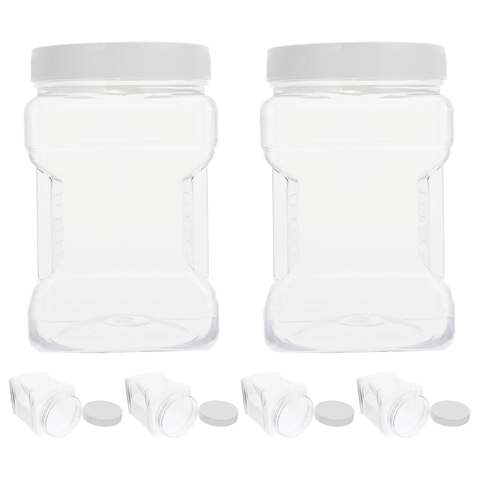 6Pcs Transparent Storage Jars  - đánh giá và giá Dry Food Snacks