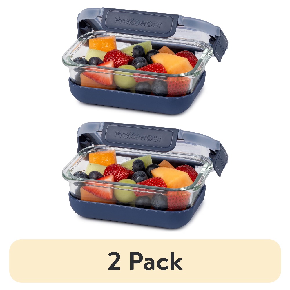 2 Pack 1.6 Cup Glass Food Stor - đánh giá và giá Dry Food Snacks