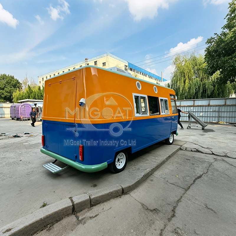 Commercial Mobile Food Van wit - đánh giá và giá Food Snacks Business