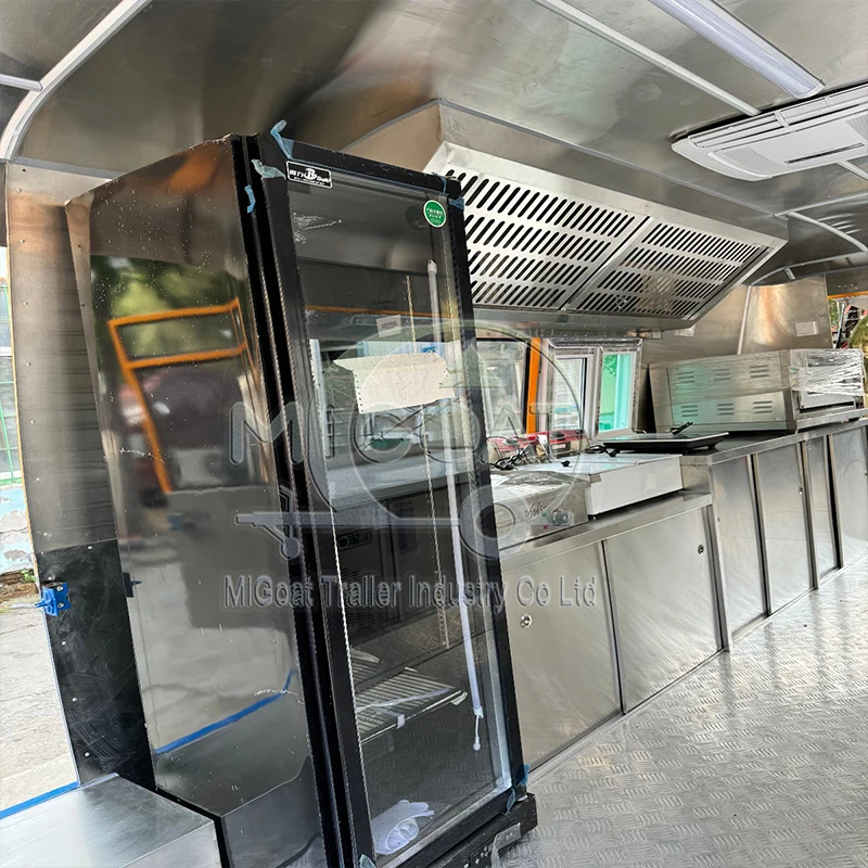 Commercial Mobile Food Van wit - đánh giá và giá Food Snacks Business