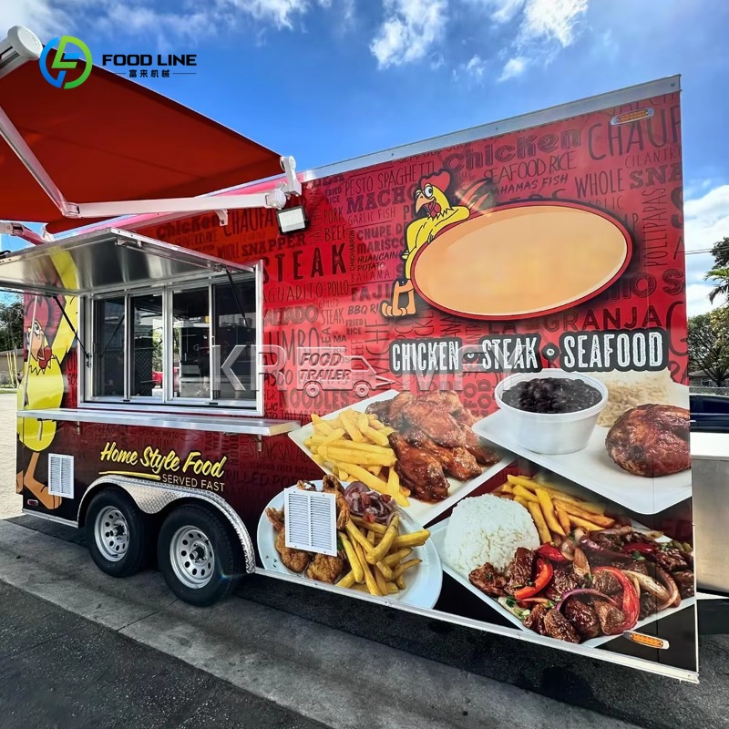 China Food Trailer Cart 4 Whee - đánh giá và giá Food Snacks Catering