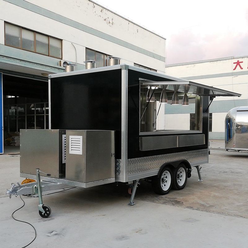 Square Type Food Trailer Custo - đánh giá và giá Food Snacks Business