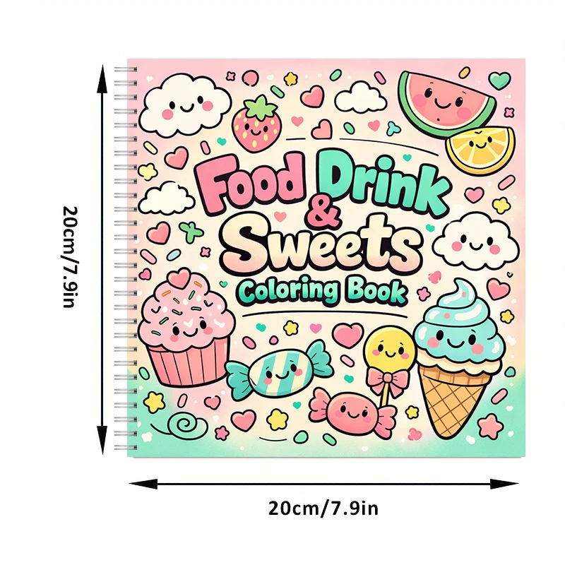 Coloring Book FOOD DRINK & SWE - đánh giá và giá Food Y Snacks Coloring Book