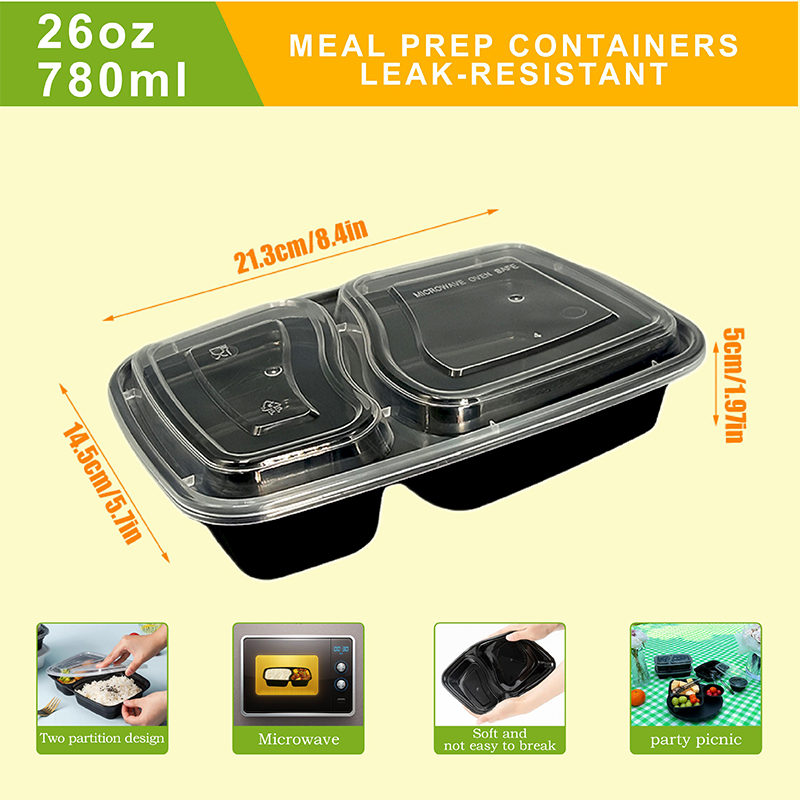 10/40 Pack 26 oz Two-Compartme - đánh giá và giá Food And Snacks For Picnic