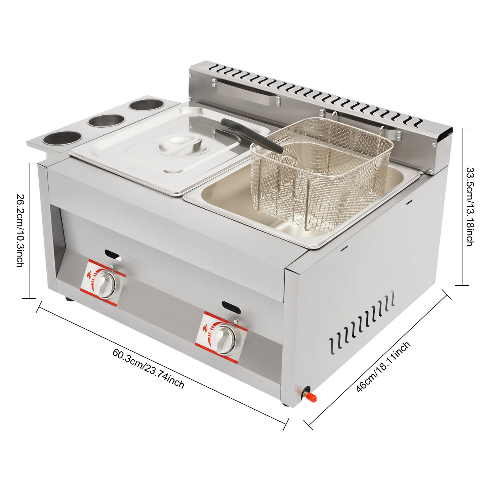 Commercial Deep Fryer 2-Tank 6 - đánh giá và giá Food Snacks Catering