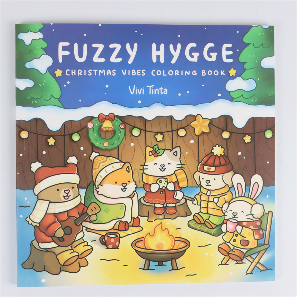 Fuzzy Hygge Christmas Coloring - đánh giá và giá Food Y Snacks Coloring Book