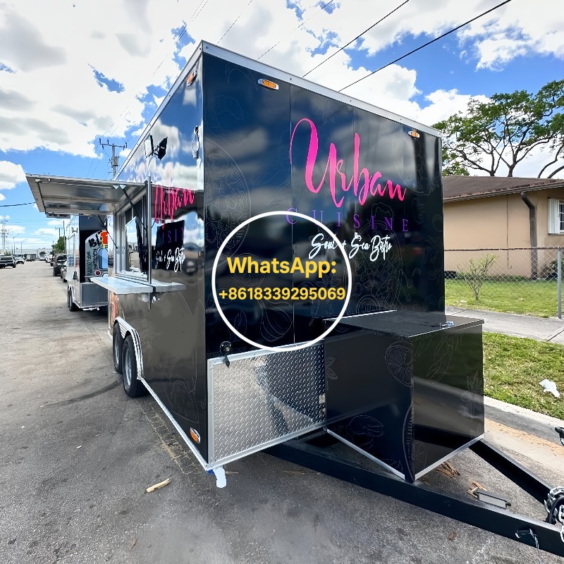 Mobile Food Trailer Fast Food  - đánh giá và giá Food Snacks Catering