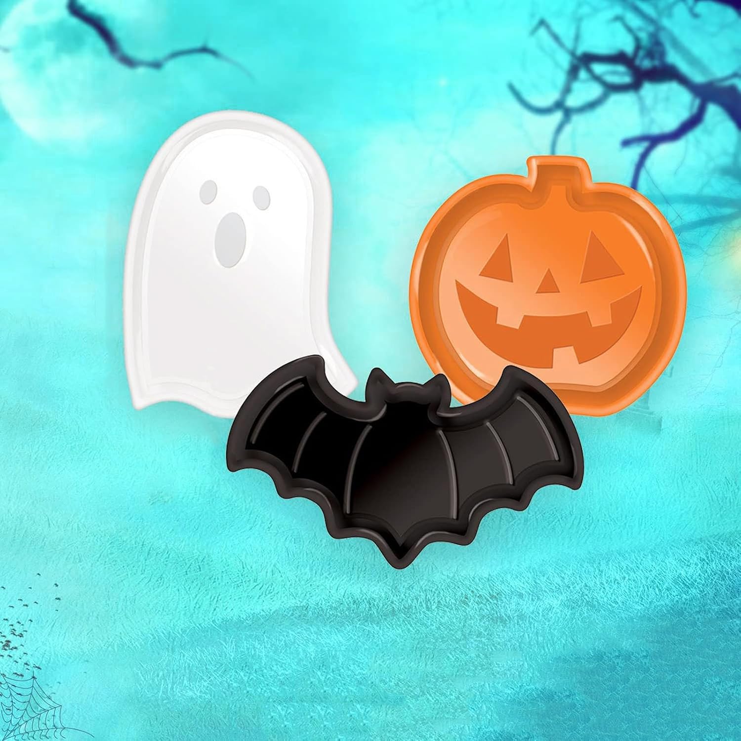 Reusable Halloween Plates Set  - đánh giá và giá Food Snacks Candy