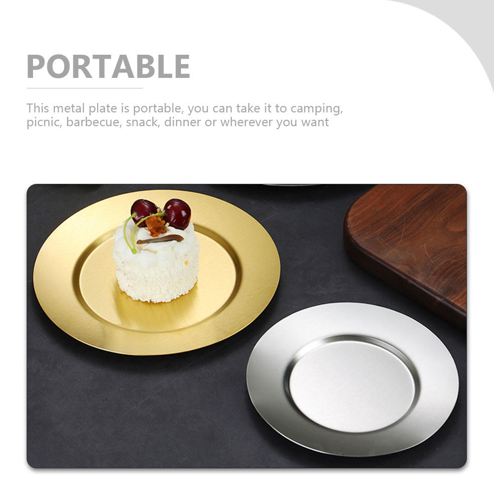 Stainless Steel Round Plate Fo - đánh giá và giá Food And Snacks For Picnic