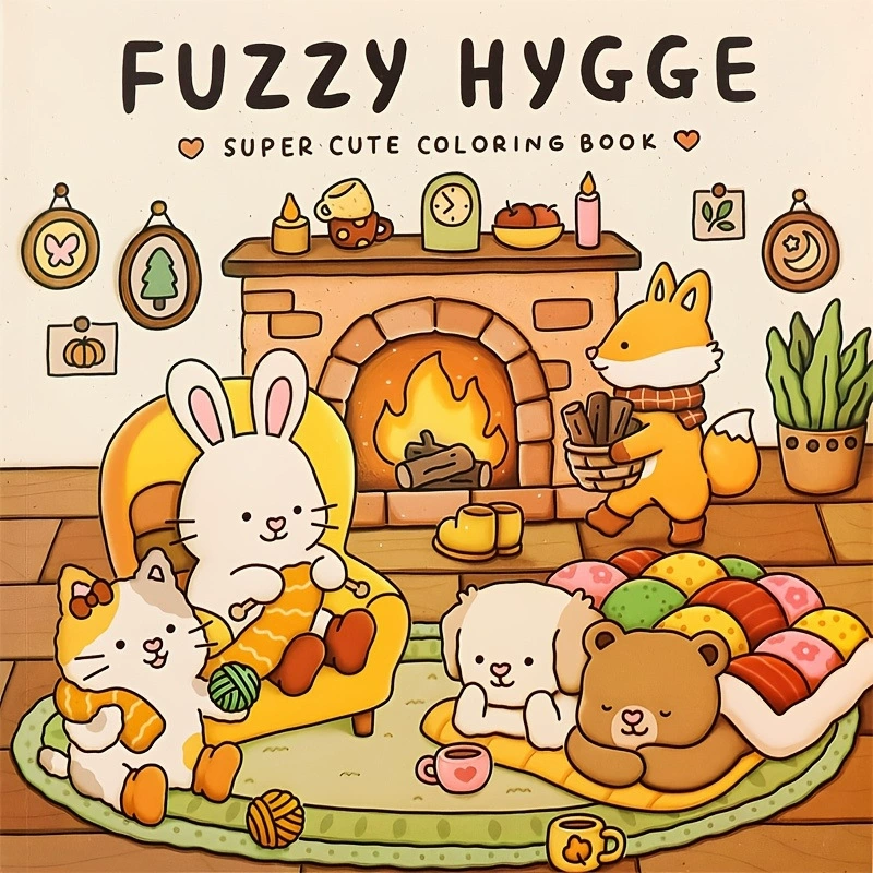 FUZZY HYGGE Bold-easy Patterns - đánh giá và giá Food Y Snacks Coloring Book