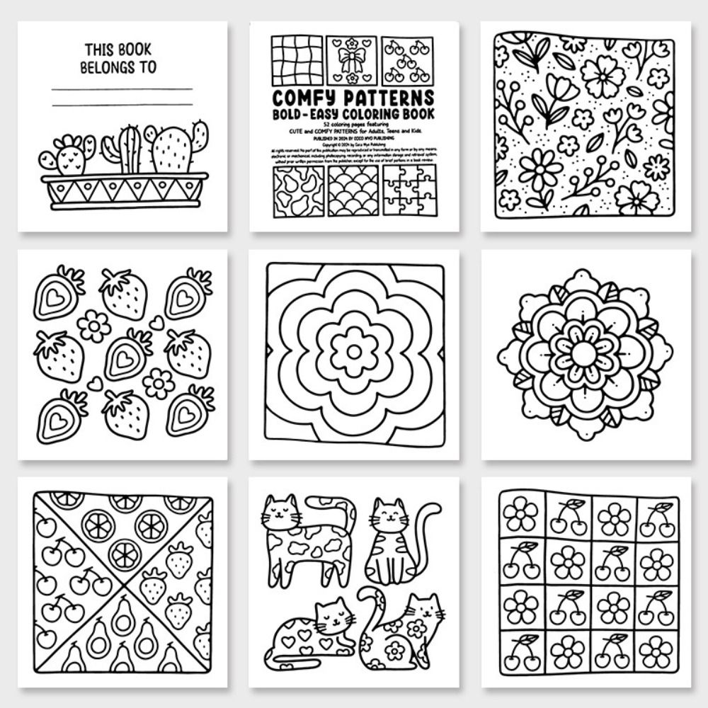Soothing Coloring Book For Gir - đánh giá và giá Food Y Snacks Coloring Book