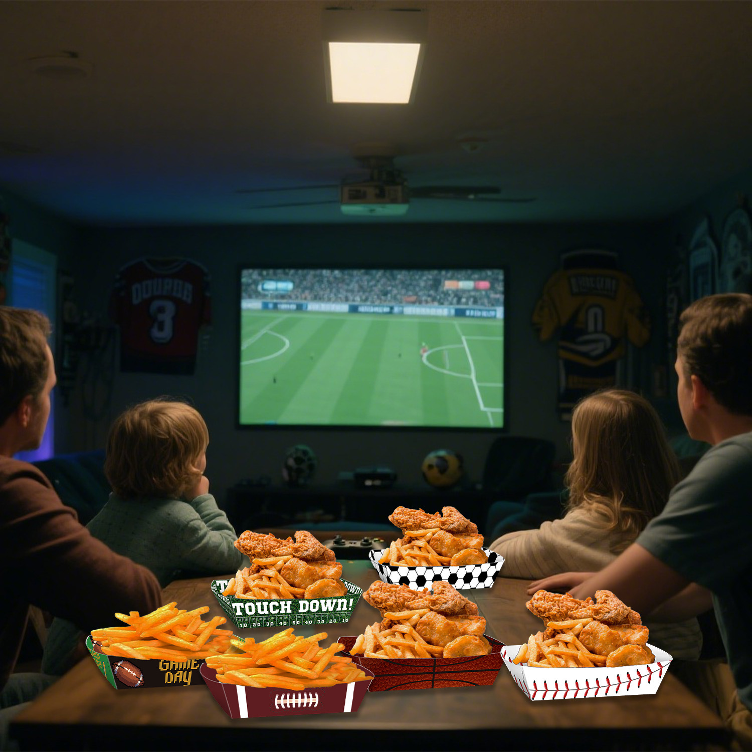 Sport Ball Food Tray Theme Par - đánh giá và giá Food Snacks Candy