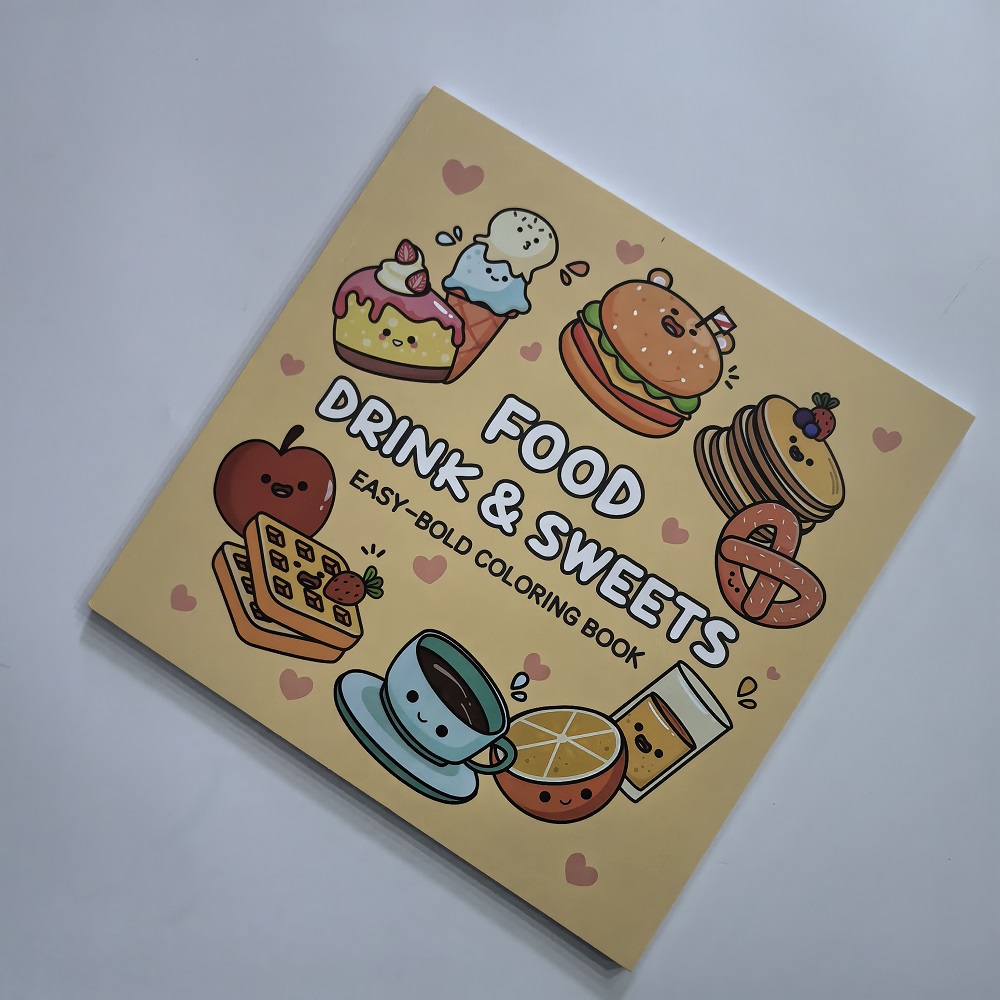 Food Drink & Sweets Easy-bold  - đánh giá và giá Food Y Snacks Coloring Book