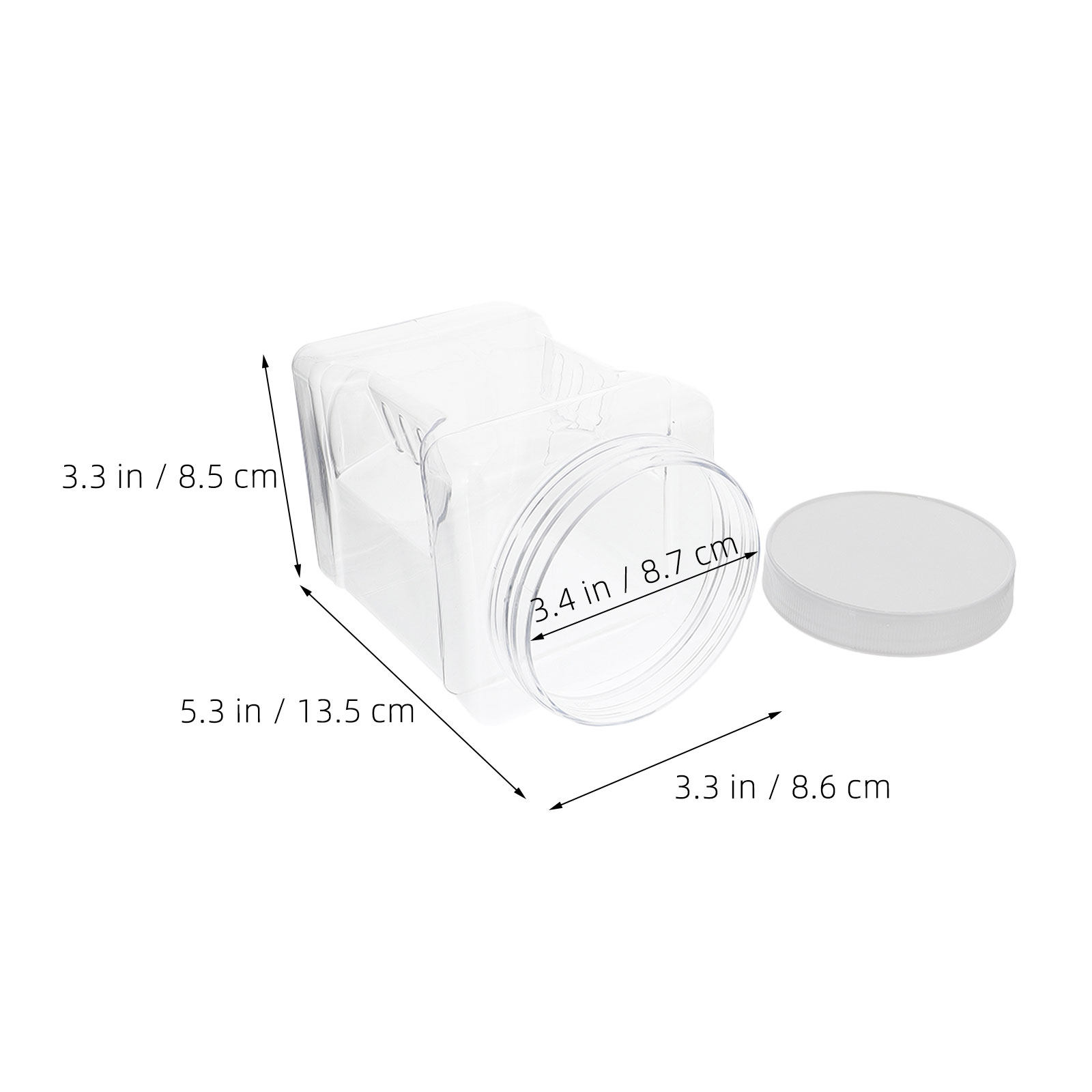 6Pcs Clear Square Airtight Sto - đánh giá và giá Dry Food Snacks