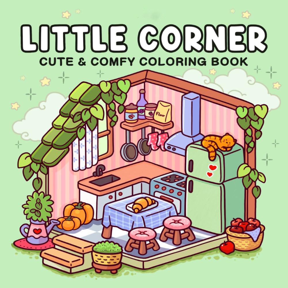 Little Corner Cute Comfy Color - đánh giá và giá Food Y Snacks Coloring Book