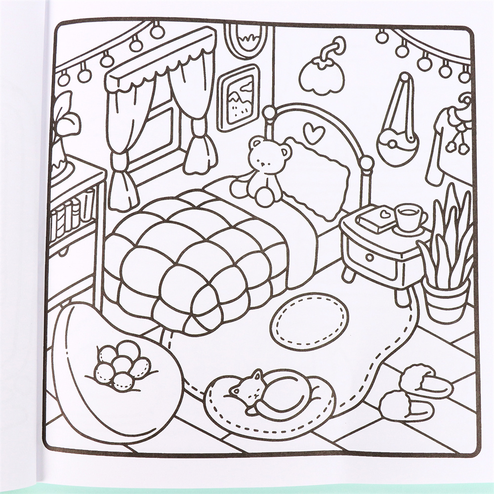 Little Corner Cute Comfy Color - đánh giá và giá Food Y Snacks Coloring Book