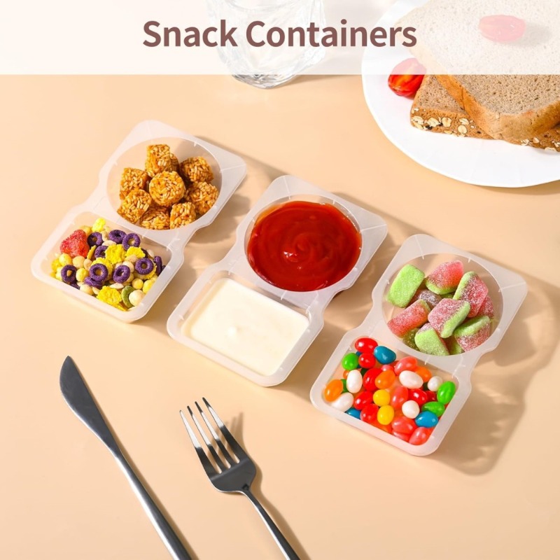 5/10/20/40PCS Double Compartme - đánh giá và giá Food And Snacks For Picnic
