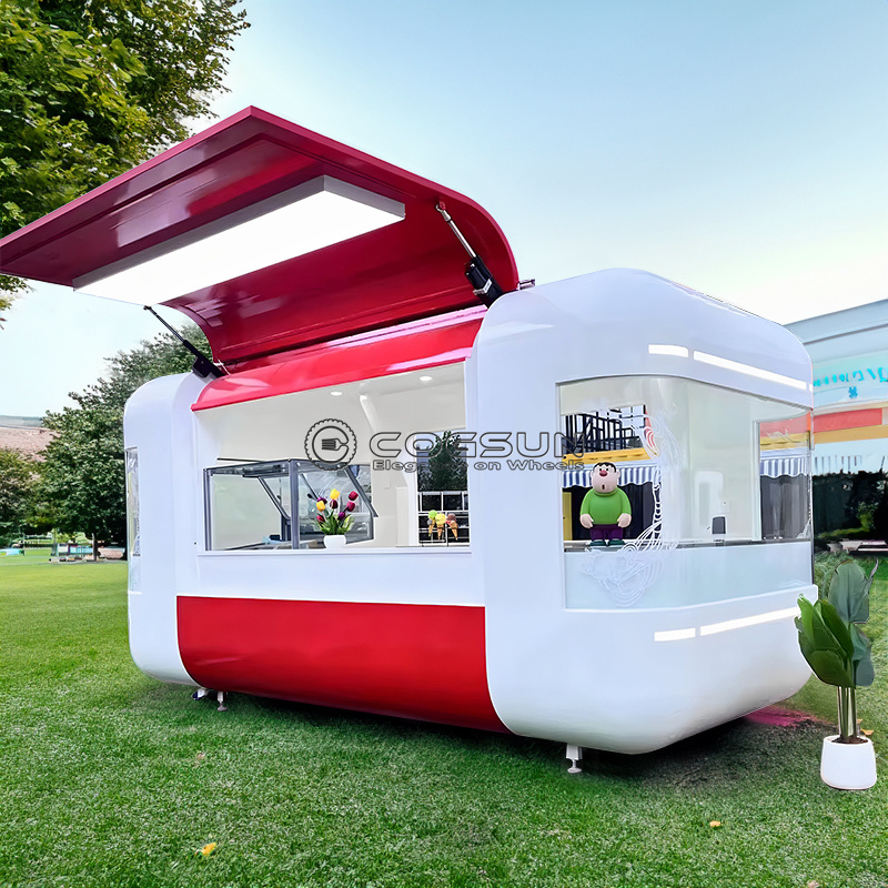 Street Mobile Food Trailer Piz - đánh giá và giá Food Snacks Catering