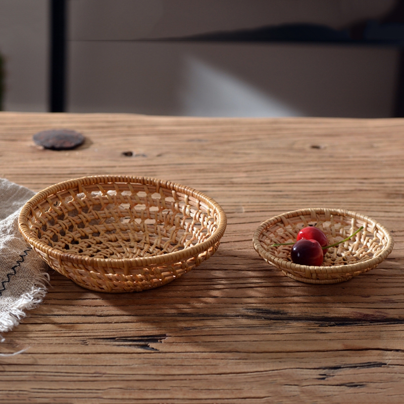 Round Bamboo Rattan Tray, Hand - đánh giá và giá Food And Snacks For Picnic