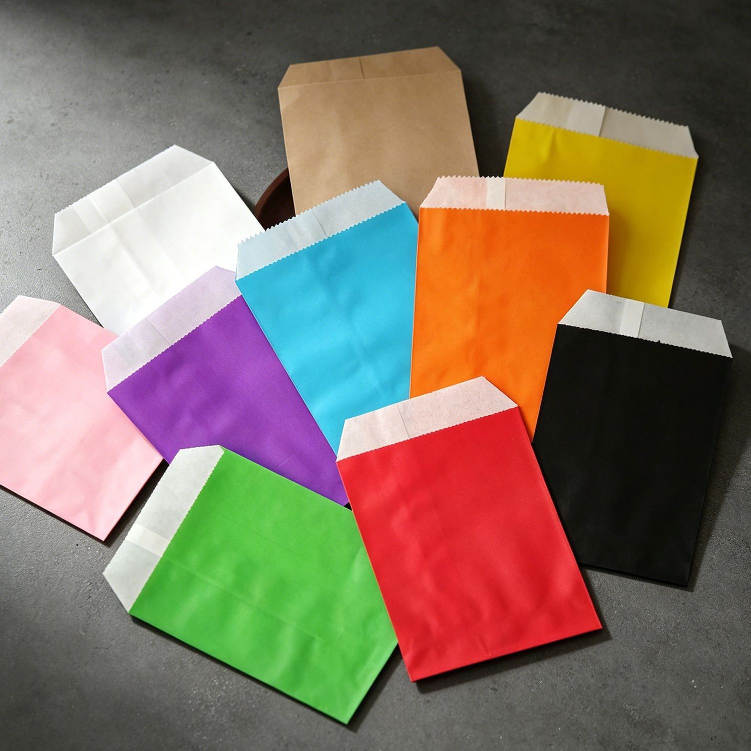 50/100pcs color Gift Kraft Pap - đánh giá và giá Food Snacks Candy