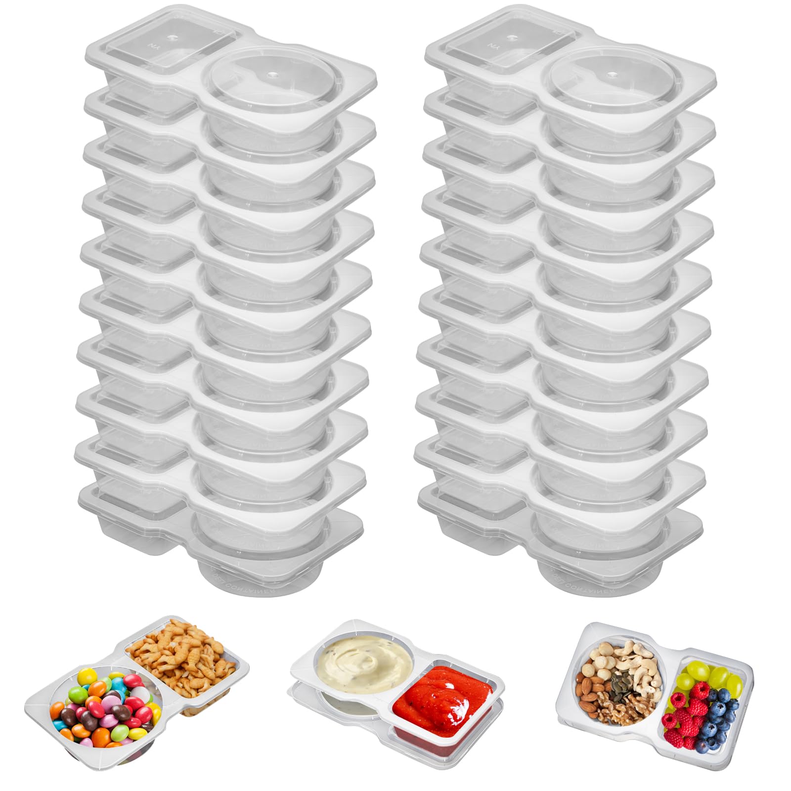 Reusable Plastic Sauce Contain - đánh giá và giá Food And Snacks For Picnic